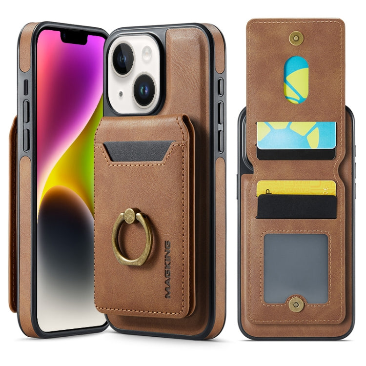 MAGKING K1 MagSafe Detachable Wallet RFID Back Cover Phone Case, For iPhone 15, For iPhone 14 Plus, For iPhone 14, For iPhone 14 Pro
