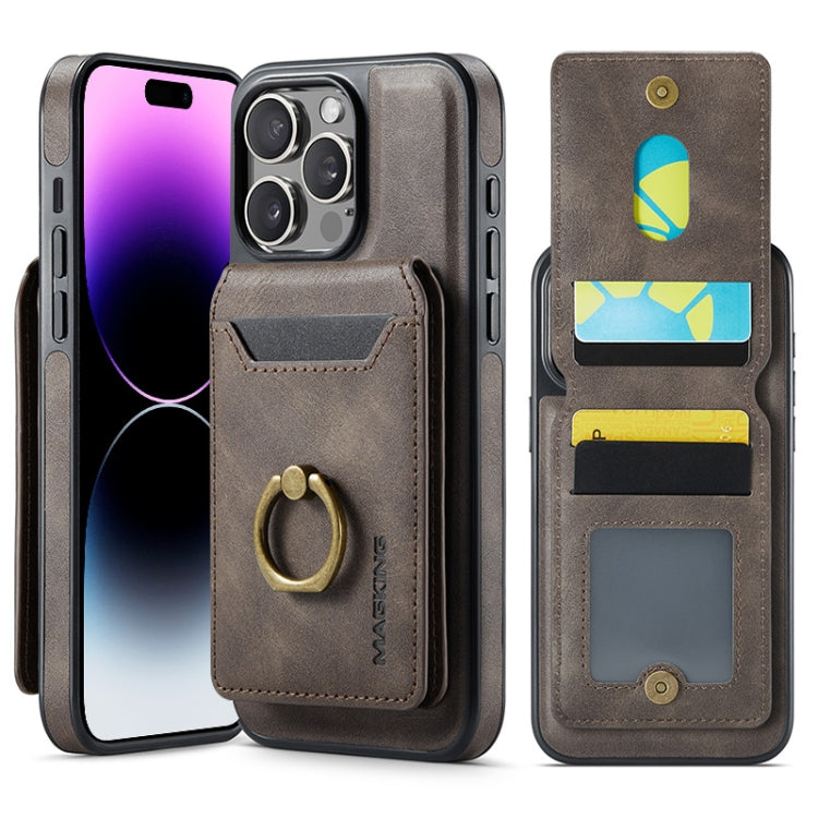MAGKING K1 MagSafe Detachable Wallet RFID Back Cover Phone Case, For iPhone 15, For iPhone 14 Plus, For iPhone 14, For iPhone 14 Pro