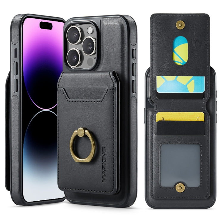 MAGKING K1 MagSafe Detachable Wallet RFID Back Cover Phone Case, For iPhone 15, For iPhone 14 Plus, For iPhone 14, For iPhone 14 Pro