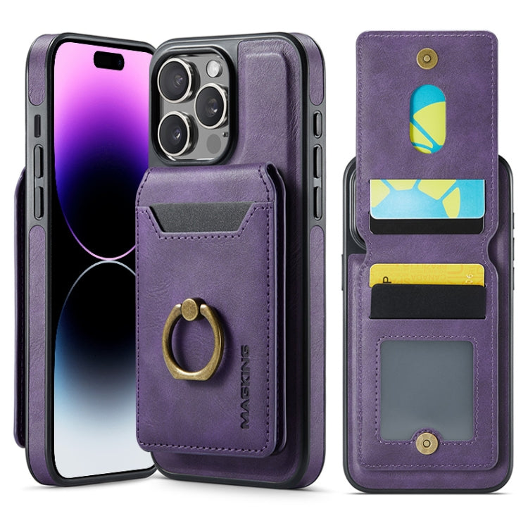MAGKING K1 MagSafe Detachable Wallet RFID Back Cover Phone Case, For iPhone 15, For iPhone 14 Plus, For iPhone 14, For iPhone 14 Pro