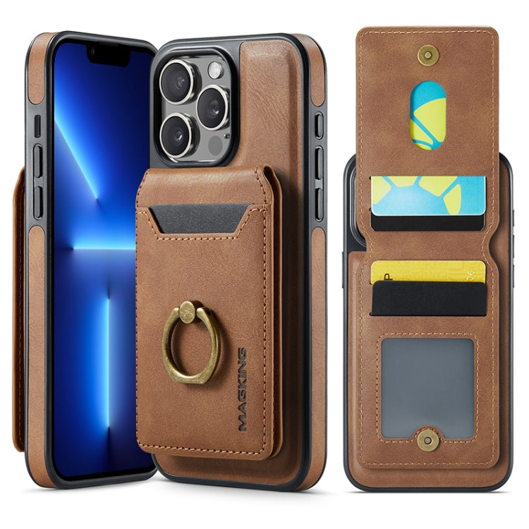 MAGKING K1 MagSafe Detachable Wallet RFID Back Cover Phone Case, For iPhone 14 Pro Max, For iPhone 13 Pro Max, For iPhone 13 Pro, For iPhone 13