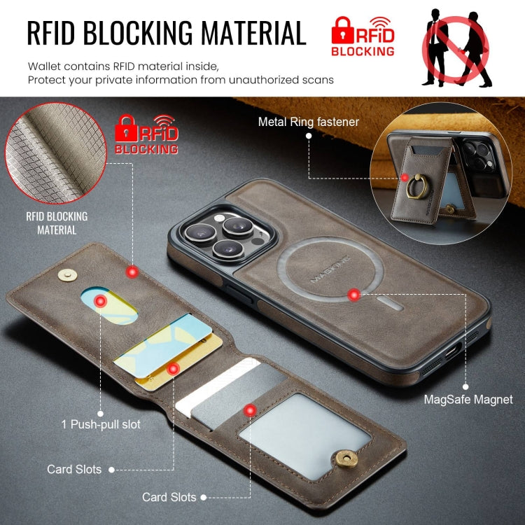 MAGKING K1 MagSafe Detachable Wallet RFID Back Cover Phone Case, For iPhone 12, For iPhone 12 Pro Max, For iPhone 12 Pro