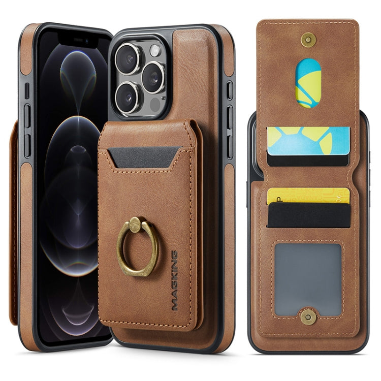 MAGKING K1 MagSafe Detachable Wallet RFID Back Cover Phone Case, For iPhone 12, For iPhone 12 Pro Max, For iPhone 12 Pro
