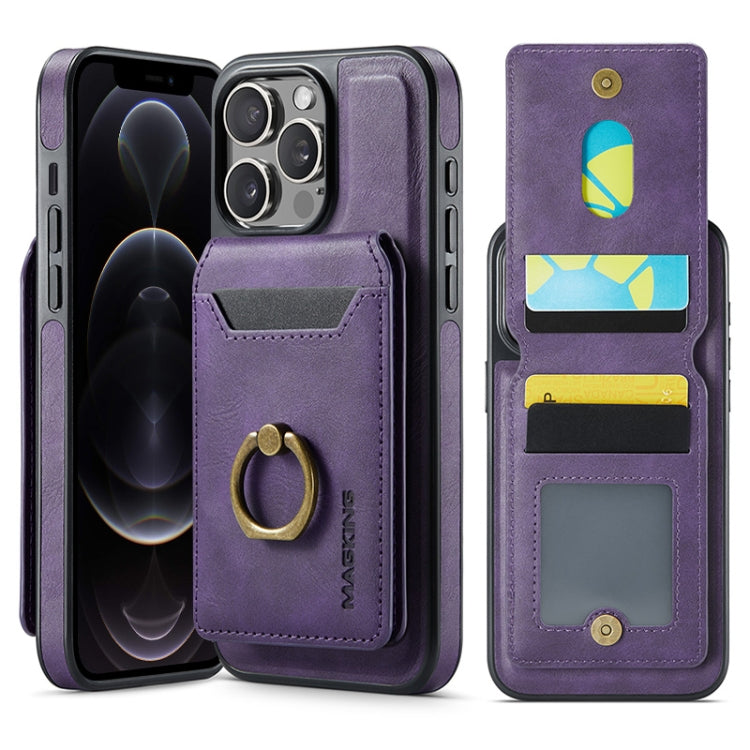 MAGKING K1 MagSafe Detachable Wallet RFID Back Cover Phone Case, For iPhone 12, For iPhone 12 Pro Max, For iPhone 12 Pro