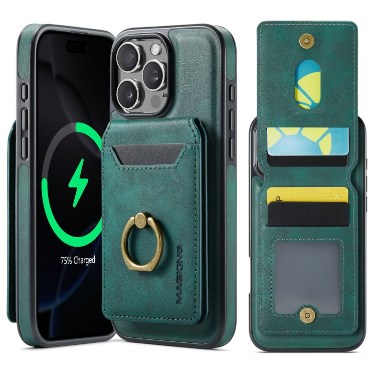 MAGKING K1 MagSafe Detachable Wallet RFID Back Cover Phone Case, For iPhone 16e, For iPhone 16 Pro Max, For iPhone 16 Pro, For iPhone 16 Plus