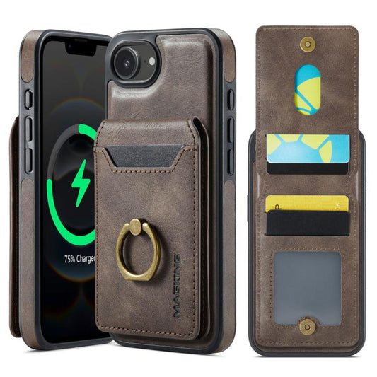 MAGKING K1 MagSafe Detachable Wallet RFID Back Cover Phone Case, For iPhone 16e, For iPhone 16 Pro Max, For iPhone 16 Pro, For iPhone 16 Plus