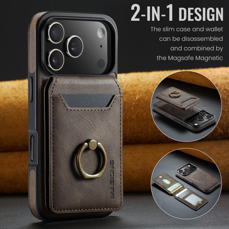 MAGKING K1 MagSafe Detachable Wallet RFID Back Cover Phone Case