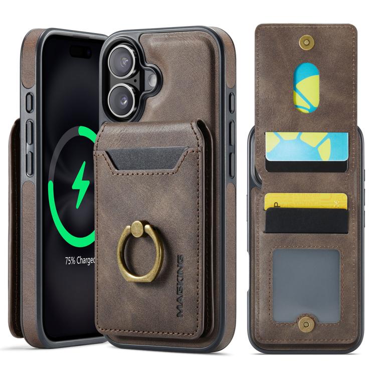 MAGKING K1 MagSafe Detachable Wallet RFID Back Cover Phone Case