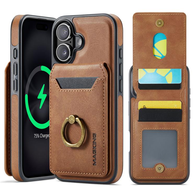 MAGKING K1 MagSafe Detachable Wallet RFID Back Cover Phone Case