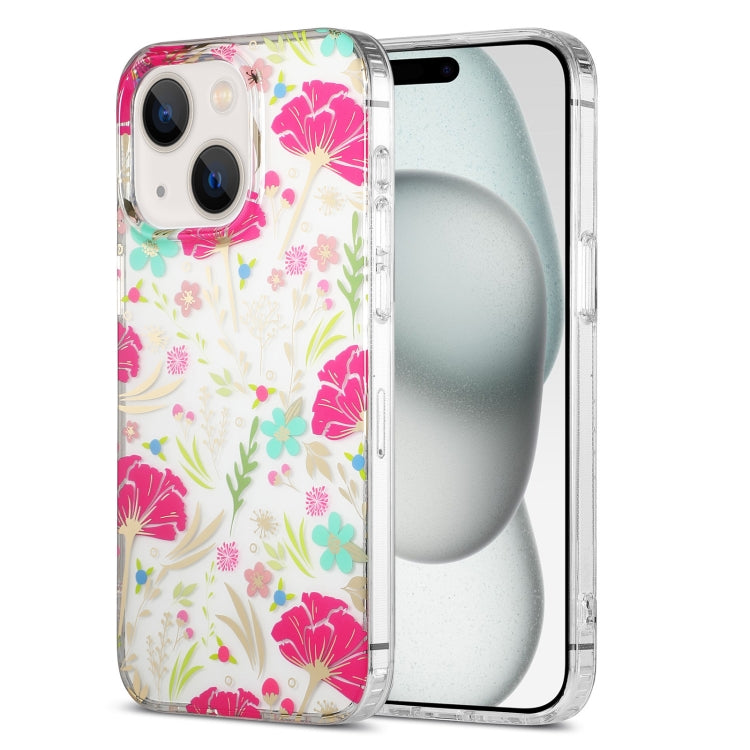 Dual-side Laminating IMD PC Hybrid TPU Phone Case, For iPhone 15, For iPhone 14 Plus, For iPhone 14
