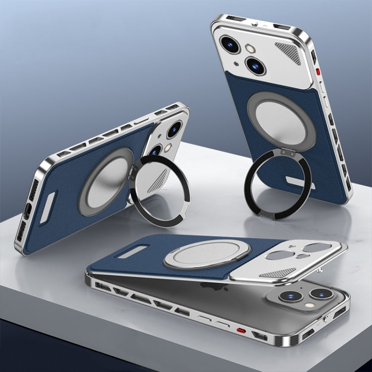 Metal Snap Buckle 360 Degree Rotating MagSafe Magnetic Holder Phone Case, For iPhone 15 Pro Max, For iPhone 15 Pro, For iPhone 15, For iPhone 14