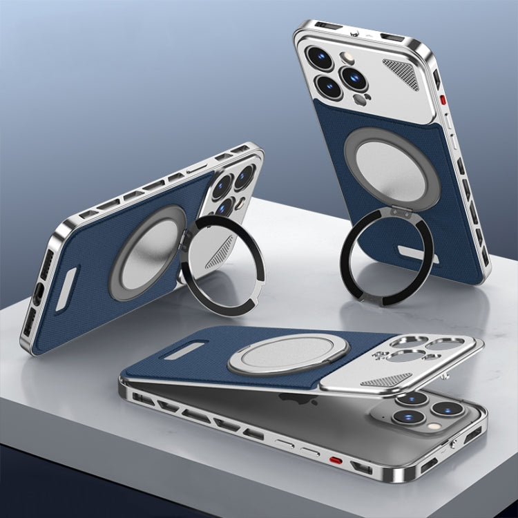 Metal Snap Buckle 360 Degree Rotating MagSafe Magnetic Holder Phone Case, For iPhone 14 Pro, For iPhone 14 Pro Max, For iPhone 13 Pro Max, For iPhone 13 Pro