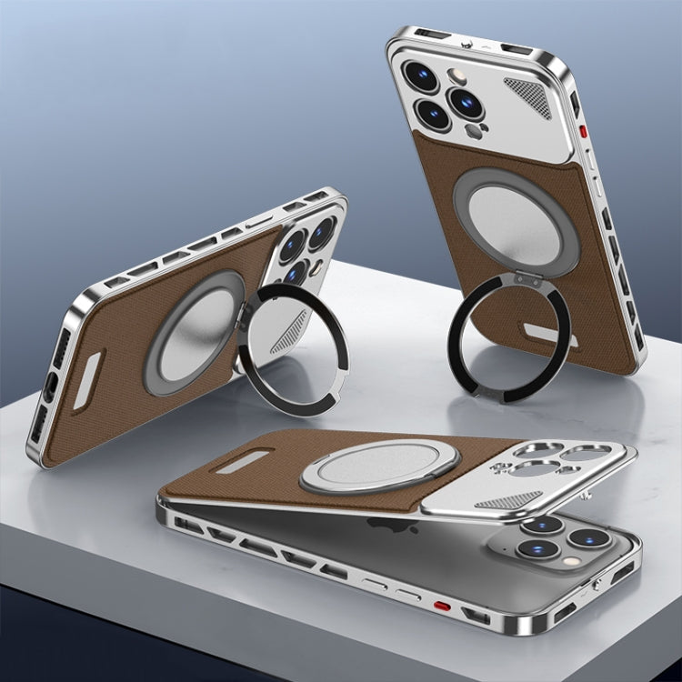 Metal Snap Buckle 360 Degree Rotating MagSafe Magnetic Holder Phone Case, For iPhone 14 Pro, For iPhone 14 Pro Max, For iPhone 13 Pro Max, For iPhone 13 Pro