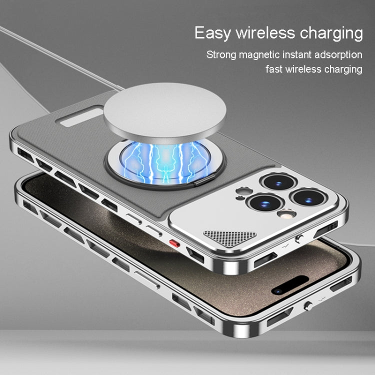 Metal Snap Buckle 360 Degree Rotating MagSafe Magnetic Holder Phone Case, For iPhone 15 Pro Max, For iPhone 15 Pro, For iPhone 15, For iPhone 14