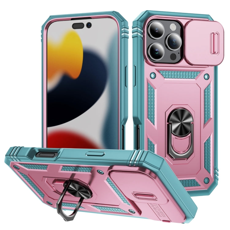 Sliding Camshield TPU + PC Phone Case with Holder, For iPhone 17, For iPhone 17 Air, For iPhone 16 Pro Max