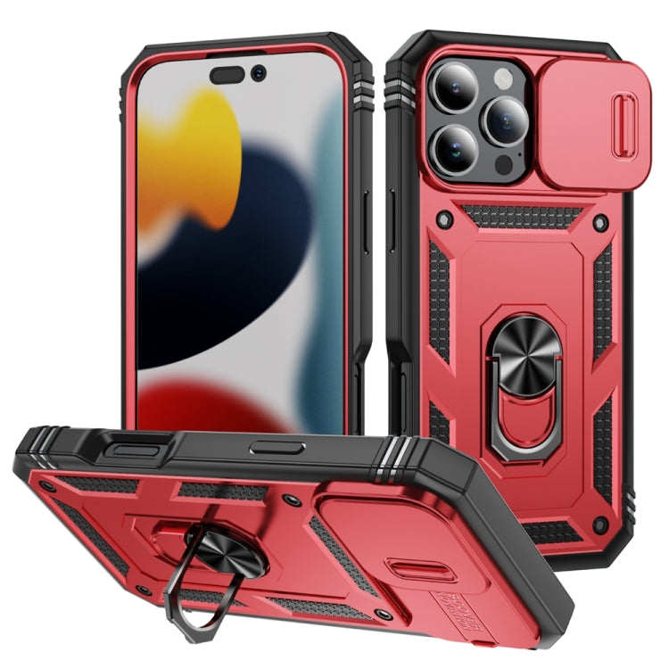 Sliding Camshield TPU + PC Phone Case with Holder, For iPhone 17, For iPhone 17 Air, For iPhone 16 Pro Max