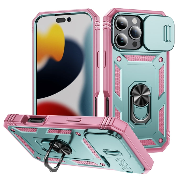 Sliding Camshield TPU + PC Phone Case with Holder, For iPhone 17, For iPhone 17 Air, For iPhone 16 Pro Max