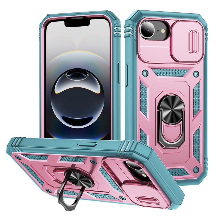 Sliding Camshield TPU + PC Phone Case with Holder, For iPhone 17e / 16e, For iPhone 17 Pro Max, For iPhone 17 Pro