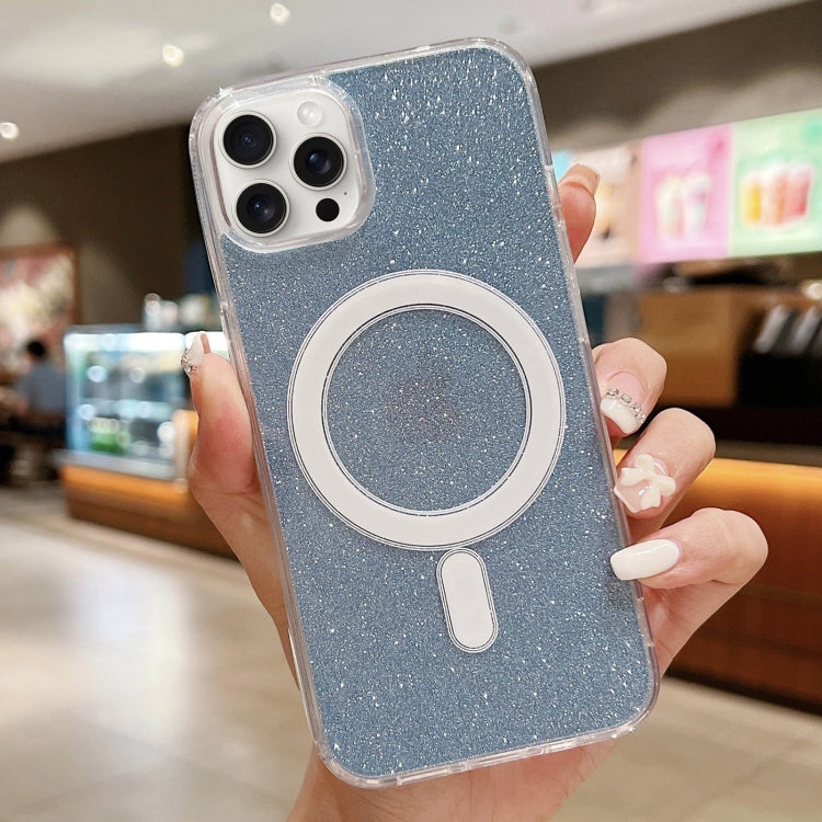 Acrylic Transparent Glitter MagSafe Phone Case, For iPhone 15, For iPhone 14 Plus, For iPhone 14