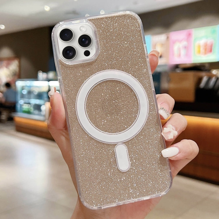Acrylic Transparent Glitter MagSafe Phone Case, For iPhone 15, For iPhone 14 Plus, For iPhone 14