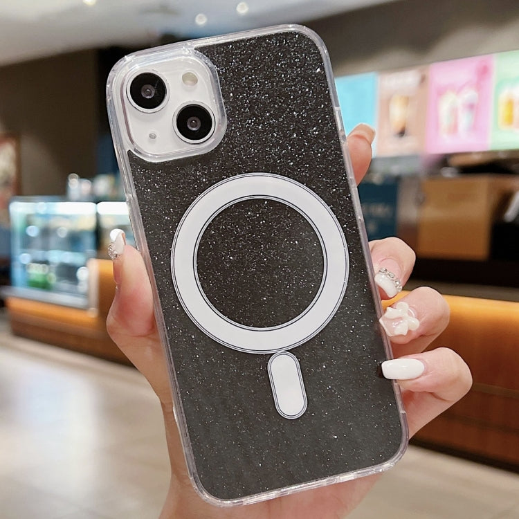 Acrylic Transparent Glitter MagSafe Phone Case, For iPhone 15, For iPhone 14 Plus, For iPhone 14