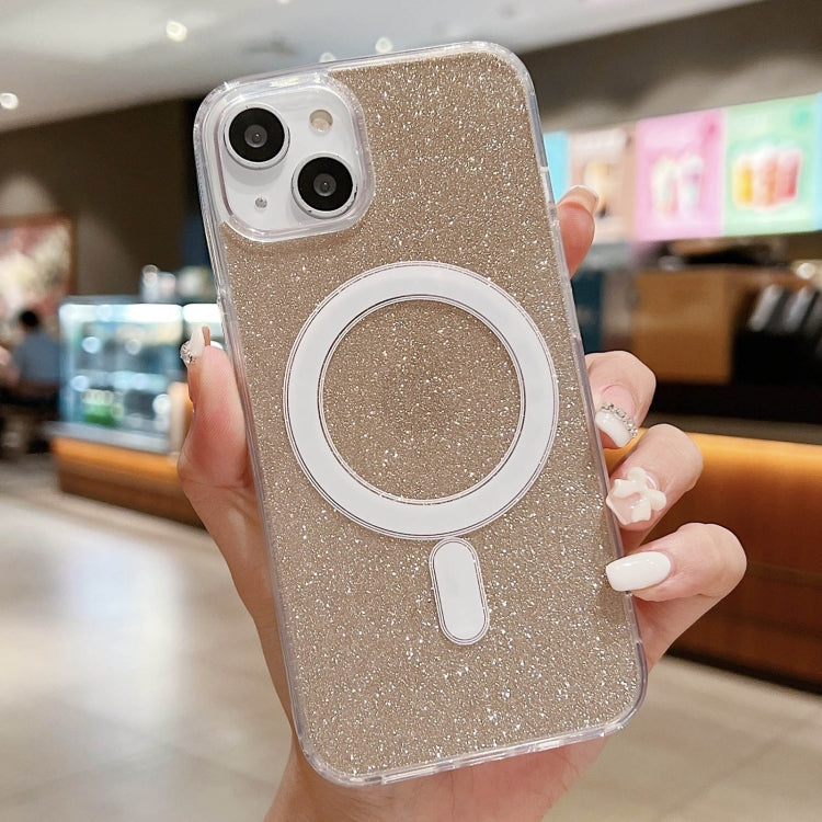 Acrylic Transparent Glitter MagSafe Phone Case, For iPhone 15, For iPhone 14 Plus, For iPhone 14