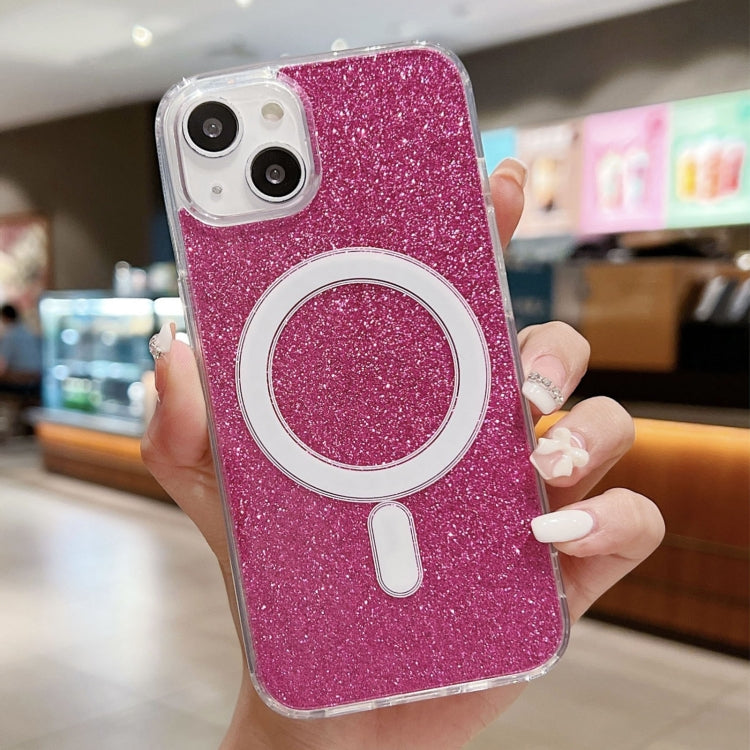 Acrylic Transparent Glitter MagSafe Phone Case, For iPhone 15, For iPhone 14 Plus, For iPhone 14