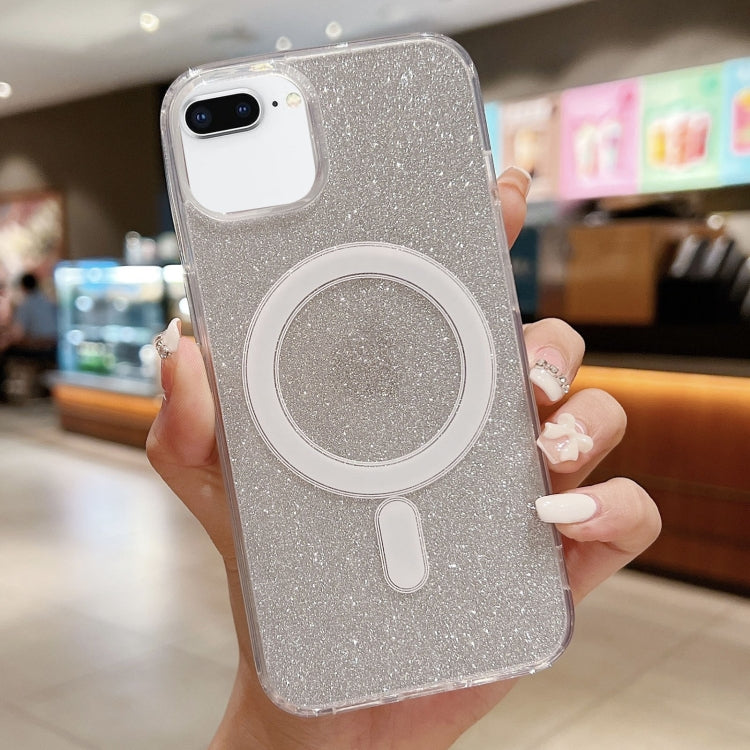 Acrylic Transparent Glitter MagSafe Phone Case, For iPhone 12 / 12 Pro, For iPhone 12 Pro Max, For iPhone 11 Pro Max