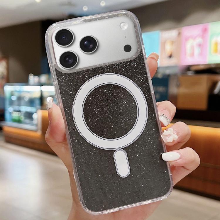 Acrylic Transparent Glitter MagSafe Phone Case, For iPhone 17 Pro Max, For iPhone 17 Pro, For iPhone 17