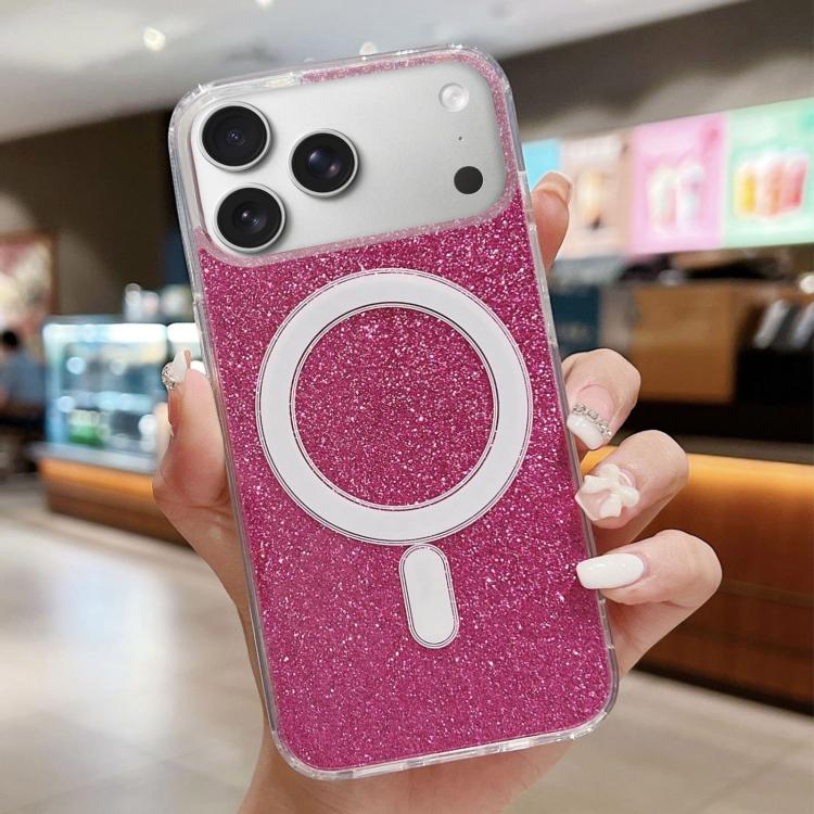 Acrylic Transparent Glitter MagSafe Phone Case, For iPhone 17 Pro Max, For iPhone 17 Pro, For iPhone 17