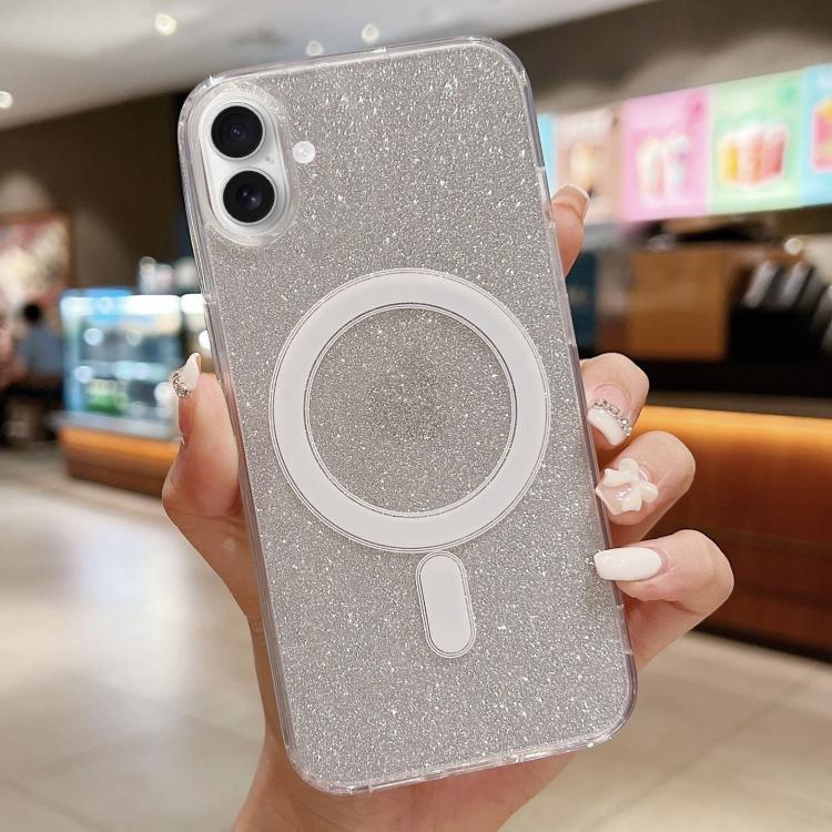 Acrylic Transparent Glitter MagSafe Phone Case, For iPhone 17 Pro Max, For iPhone 17 Pro, For iPhone 17