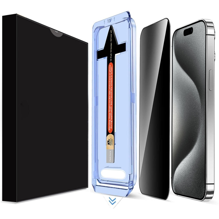LK Easy Install Privacy Tempered Glass Film, For iPhone 16 Pro Max, For iPhone 16 Pro, For iPhone 16 Plus, For iPhone 16, For iPhone 15 Pro Max, For iPhone 15 Pro, For iPhone 15 Plus, For iPhone 15, For iPhone 14 Plus, For iPhone 14, For iPhone 14 Pro...
