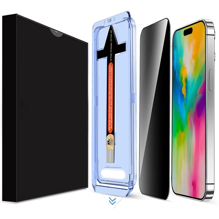 LK Easy Install Privacy Tempered Glass Film, For iPhone 16 Pro Max, For iPhone 16 Pro, For iPhone 16 Plus, For iPhone 16, For iPhone 15 Pro Max, For iPhone 15 Pro, For iPhone 15 Plus, For iPhone 15, For iPhone 14 Plus, For iPhone 14, For iPhone 14 Pro...
