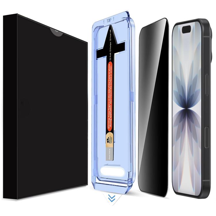 LK Easy Install Privacy Tempered Glass Film, For iPhone 16 Pro Max, For iPhone 16 Pro, For iPhone 16 Plus, For iPhone 16, For iPhone 15 Pro Max, For iPhone 15 Pro, For iPhone 15 Plus, For iPhone 15, For iPhone 14 Plus, For iPhone 14, For iPhone 14 Pro...
