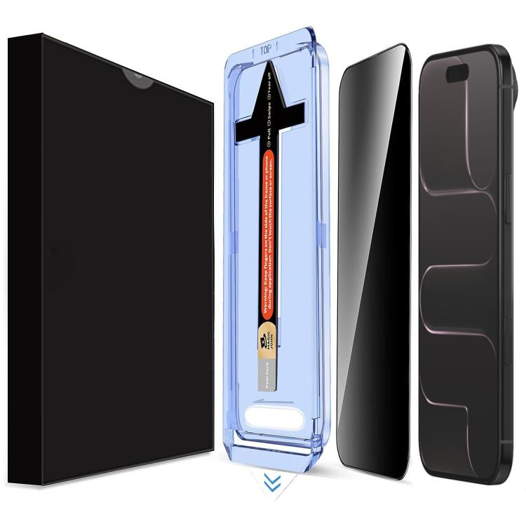 LK Easy Install Privacy Tempered Glass Film, For iPhone 16 Pro Max, For iPhone 16 Pro, For iPhone 16 Plus, For iPhone 16, For iPhone 15 Pro Max, For iPhone 15 Pro, For iPhone 15 Plus, For iPhone 15, For iPhone 14 Plus, For iPhone 14, For iPhone 14 Pro...
