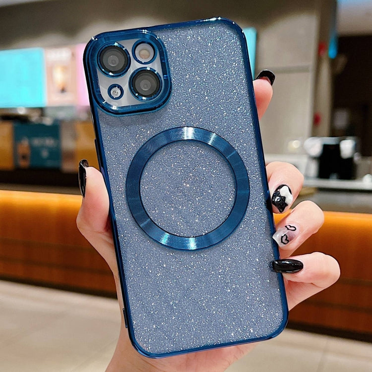 Electroplating Pure Color Glitter Powder MagSafe Phone Case, For iPhone 14, For iPhone 14 Pro, For iPhone 14 Pro Max