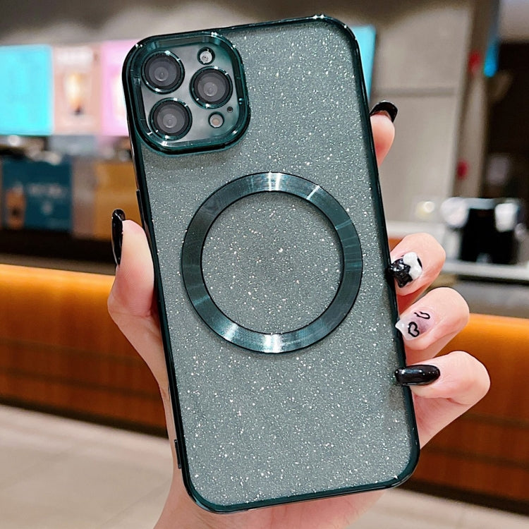Electroplating Pure Color Glitter Powder MagSafe Phone Case, For iPhone 14, For iPhone 14 Pro, For iPhone 14 Pro Max