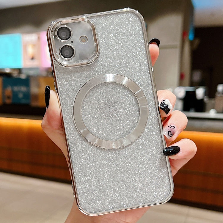 Electroplating Pure Color Glitter Powder MagSafe Phone Case, For iPhone 16 Pro Max, For iPhone 16 Pro, For iPhone 16 Plus
