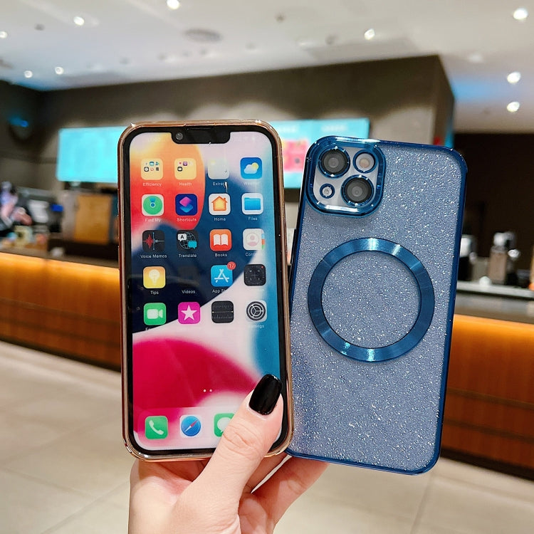 Electroplating Pure Color Glitter Powder MagSafe Phone Case, For iPhone 12, For iPhone 12 Pro Max, For iPhone 12 Pro