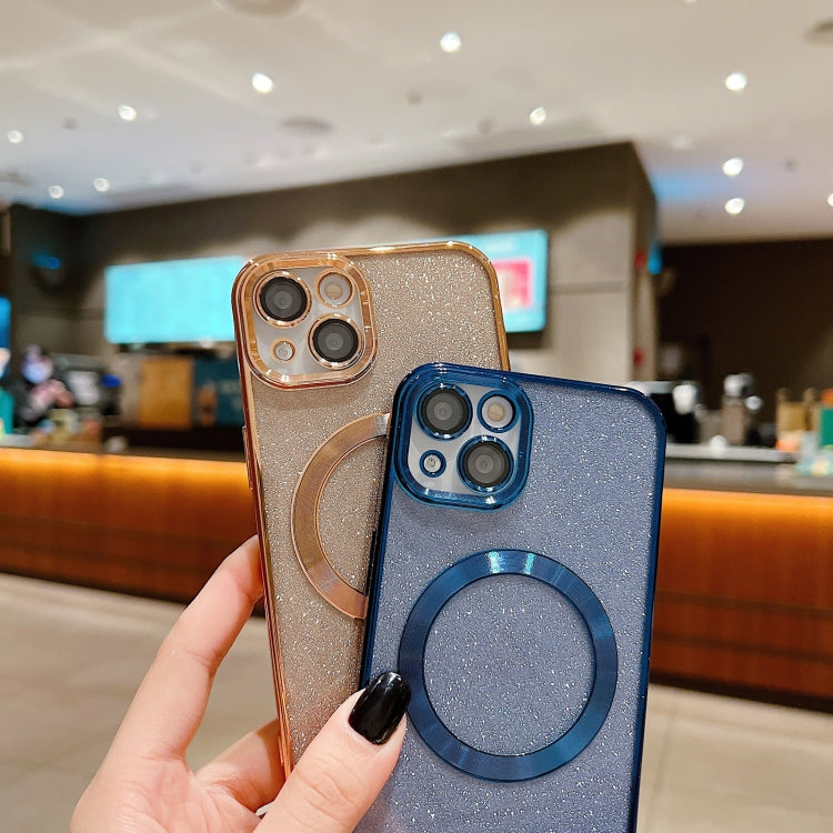 Electroplating Pure Color Glitter Powder MagSafe Phone Case, For iPhone 14, For iPhone 14 Pro, For iPhone 14 Pro Max