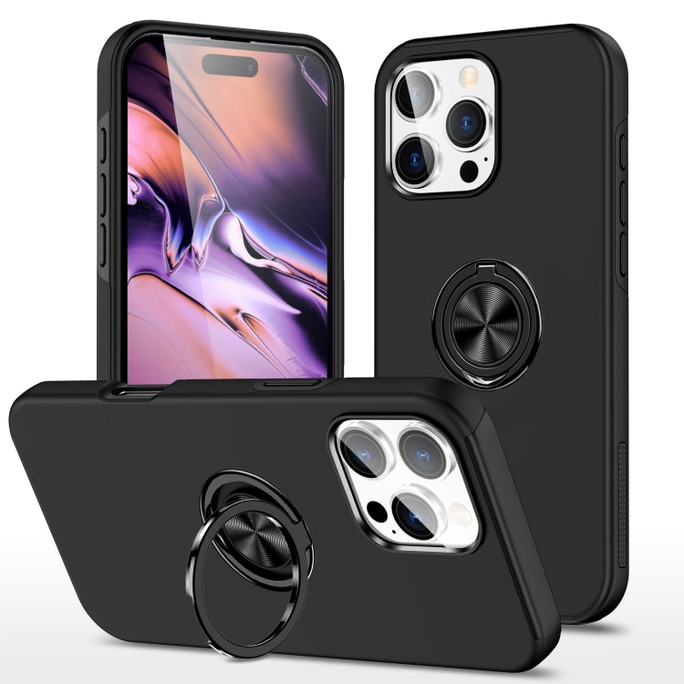 PC + TPU Magnetic Phone Case with Invisible Ring Holder, For iPhone 16 Pro Max, For iPhone 16 Pro, For iPhone 16 Plus