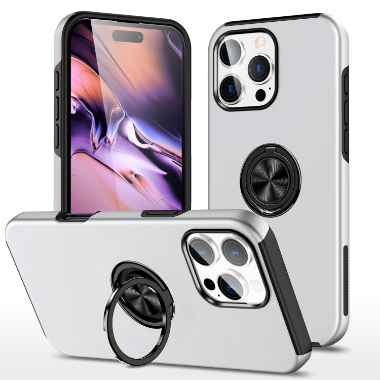 PC + TPU Magnetic Phone Case with Invisible Ring Holder, For iPhone 16 Pro Max, For iPhone 16 Pro, For iPhone 16 Plus