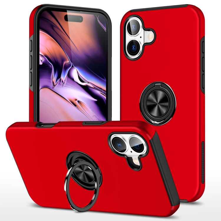 PC + TPU Magnetic Phone Case with Invisible Ring Holder, For iPhone 16 Pro Max, For iPhone 16 Pro, For iPhone 16 Plus