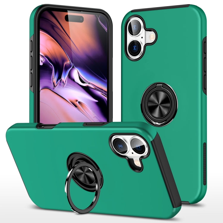 PC + TPU Magnetic Phone Case with Invisible Ring Holder, For iPhone 16
