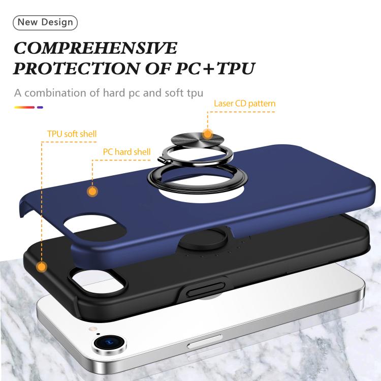 PC + TPU Magnetic Phone Case with Invisible Ring Holder, For iPhone 17 Pro Max, For iPhone 17, For iPhone Air