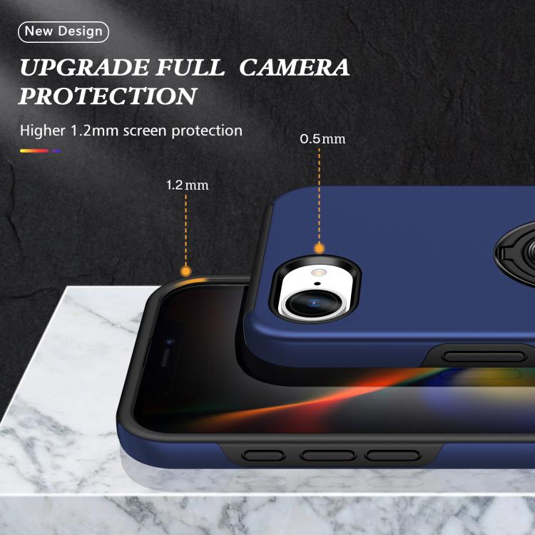 PC + TPU Magnetic Phone Case with Invisible Ring Holder, For iPhone 17 Pro Max, For iPhone 17, For iPhone Air