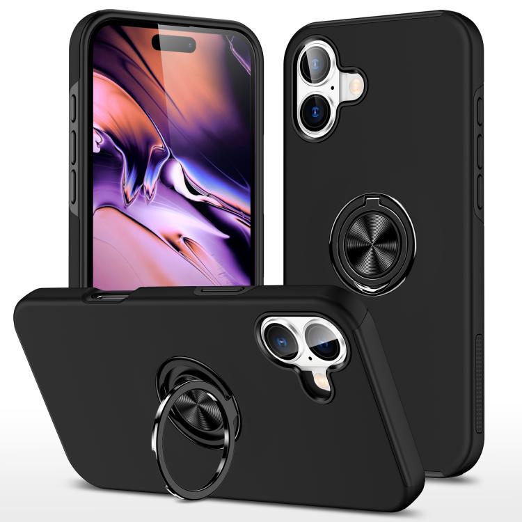 PC + TPU Magnetic Phone Case with Invisible Ring Holder, For iPhone Air, For iPhone 16 Pro Max, For iPhone 16 Pro