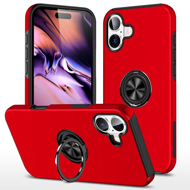 PC + TPU Magnetic Phone Case with Invisible Ring Holder, For iPhone Air, For iPhone 16 Pro Max, For iPhone 16 Pro