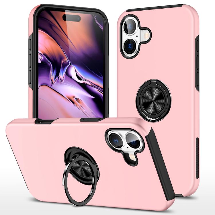 PC + TPU Magnetic Phone Case with Invisible Ring Holder, For iPhone Air, For iPhone 16 Pro Max, For iPhone 16 Pro