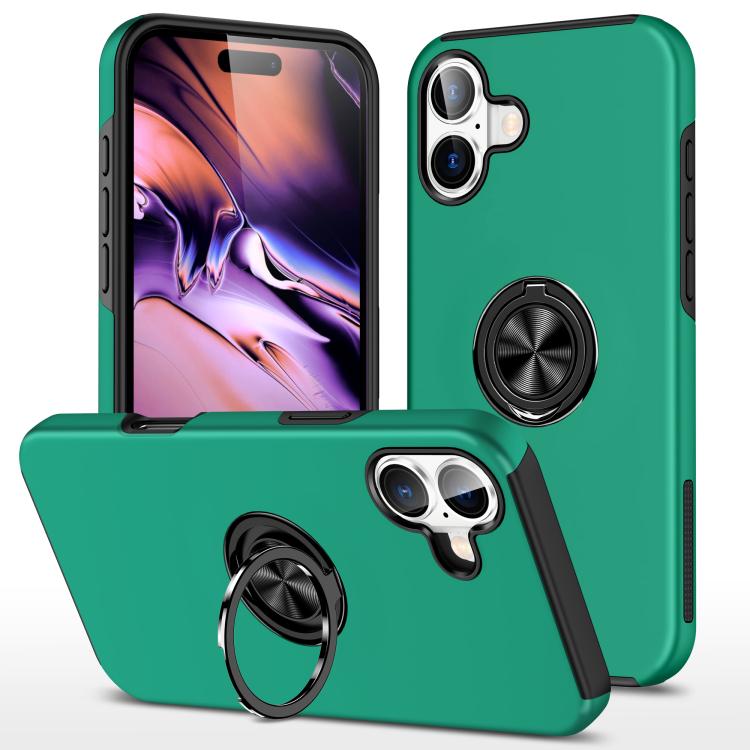 PC + TPU Magnetic Phone Case with Invisible Ring Holder, For iPhone Air, For iPhone 16 Pro Max, For iPhone 16 Pro